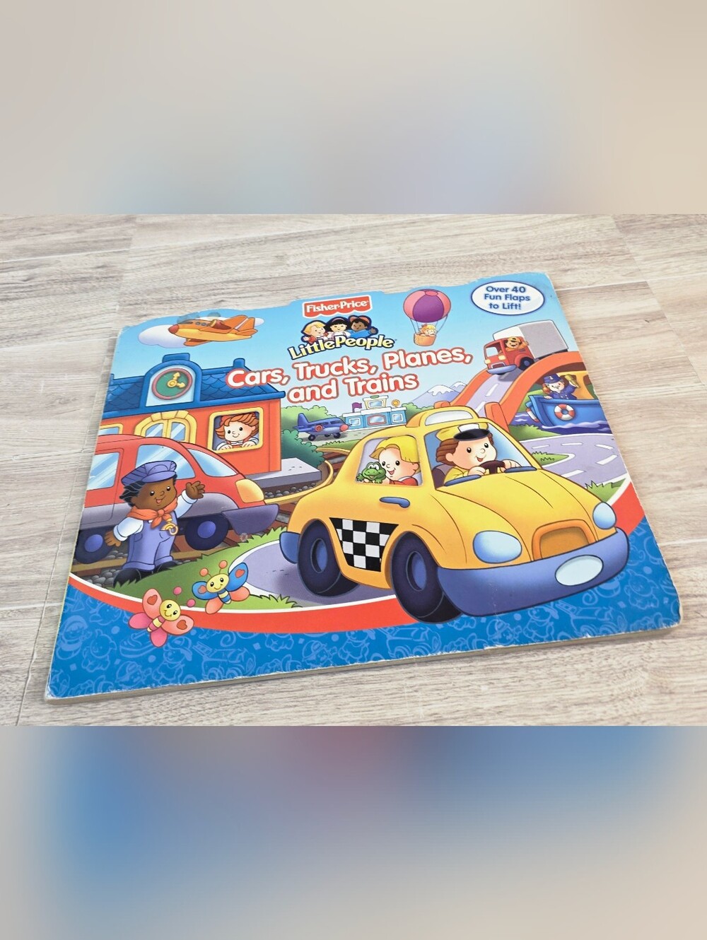 Fisher-Price Little People Cars, Trucks, Planes, and Trains Lift-the-Flap Book